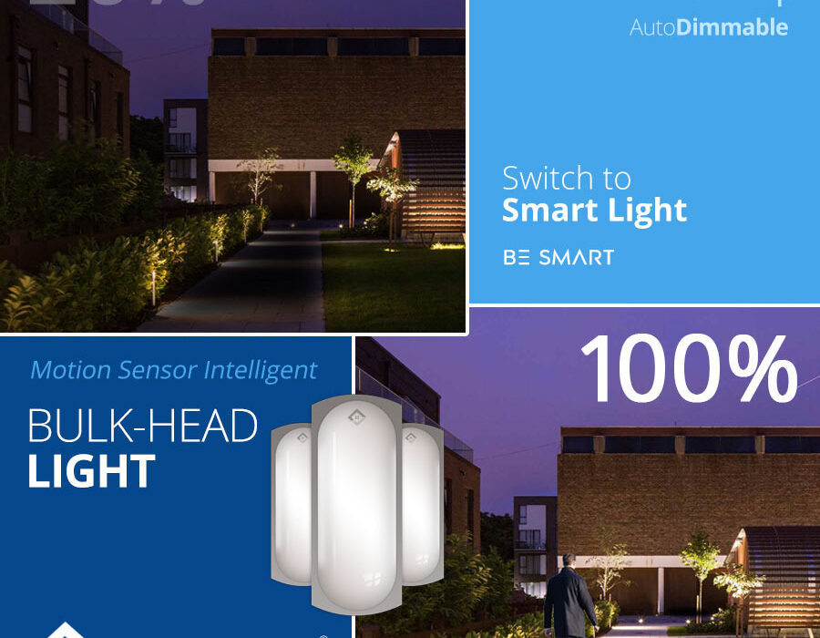 Motion Sensor Bulkhead Light