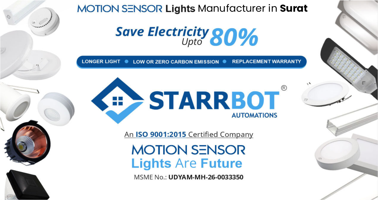 Motion Sensor Lights Manufacturer in Surat